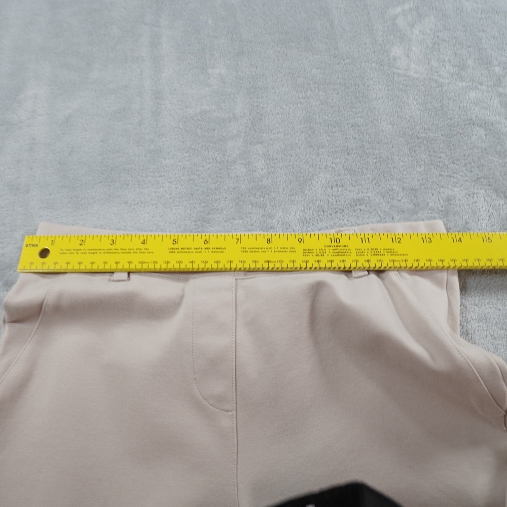Quince Ponte Knit Pants Womens Small Beige Stretch Straight Leg Work Comfort - Picture 9 of 14